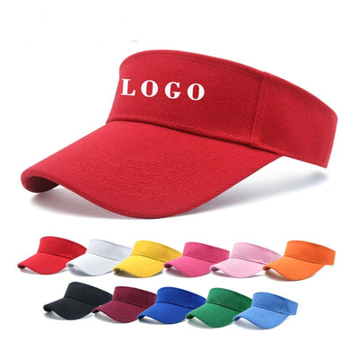 Wholesale Customized 100% Polyester Outdoor Visor | Custom Bulk Sun Hats