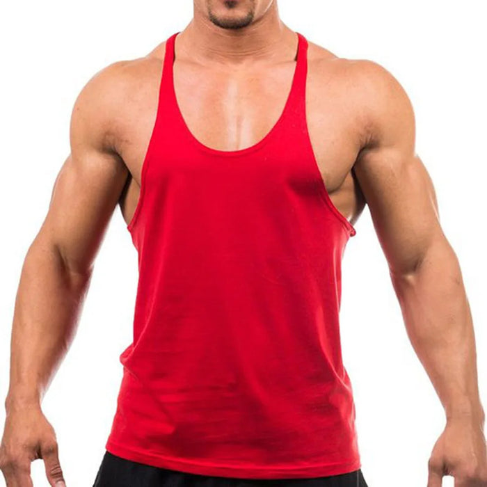 180 Grams Spandex Cotton Knitted Embroidery Tank Top | Custom Gym Bodybuilding Sports Singlet