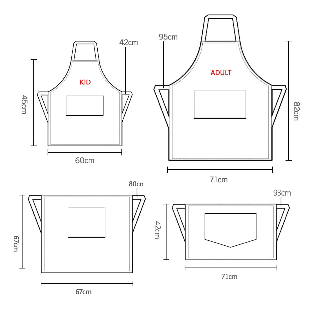Waterproof Polyurethane-Coated Heavy Polyester Industrial Utility Apron