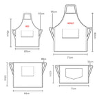 Waterproof Polyurethane-Coated Heavy Polyester Industrial Utility Apron