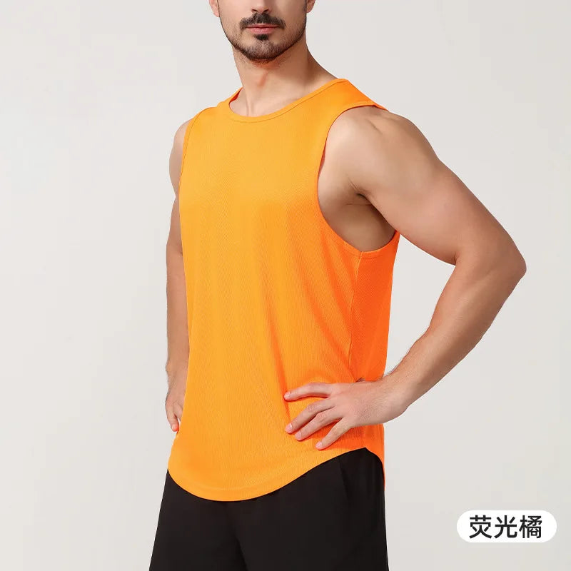 Custom Quick Sleeveless Training Top | Men's 100 Polyester Dry Workout Tank