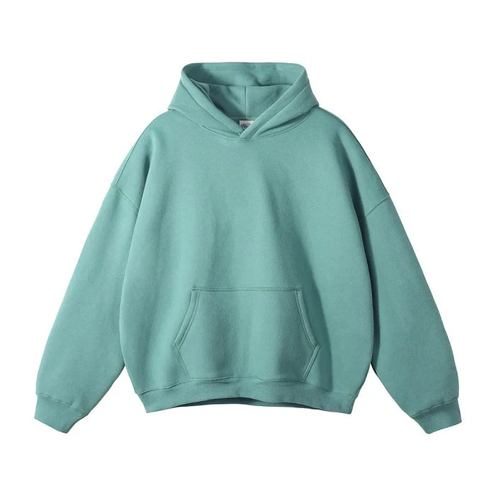 Heavyweight 350gsm Cotton Polyester Pullover Sweatshirt High Fit Blank Blanks