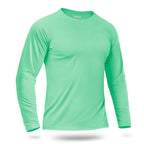 Custom LOGO Men's Sun Protection T-Shirt 145g Polyester Long Sleeve Sun Protection T-Shirt Bulk Wholesale
