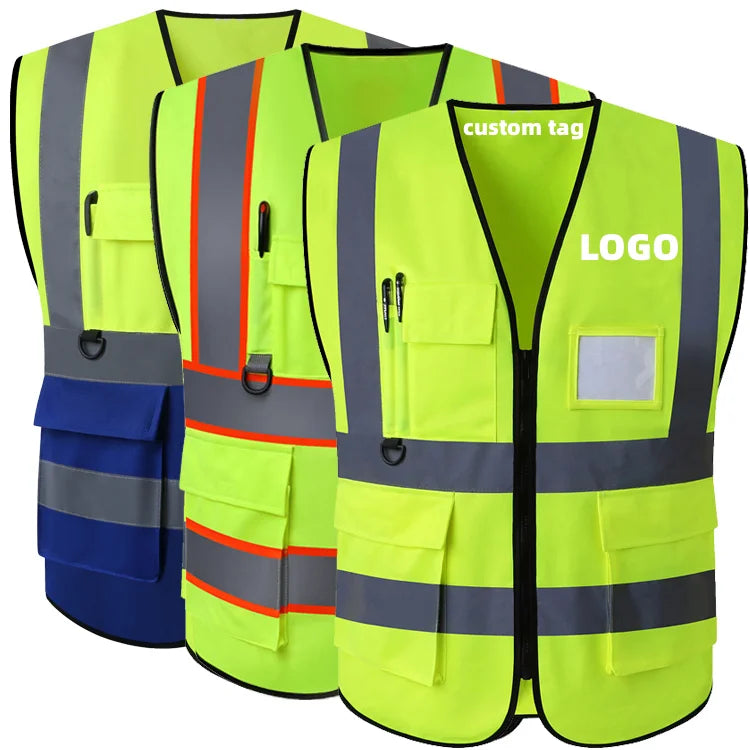 Class 2 Hi-Vis Polyester Mesh Safety Vest | Bulk Custom Logo Workwear Supplier