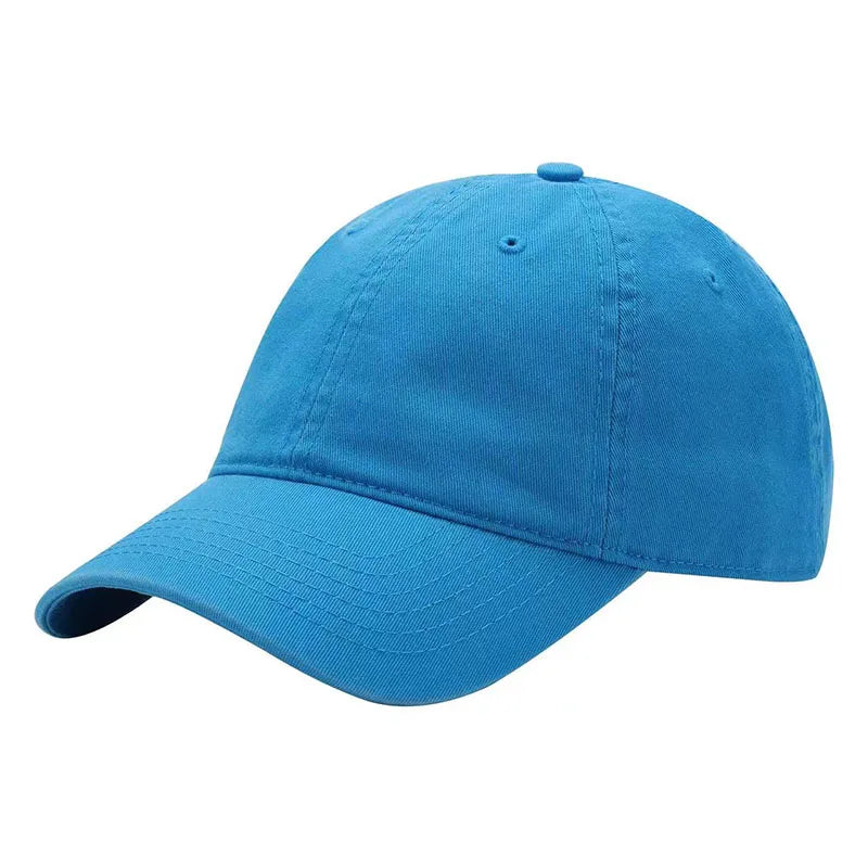 Custom Unstructured 6 Panel Plain Cotton Baseball Cap