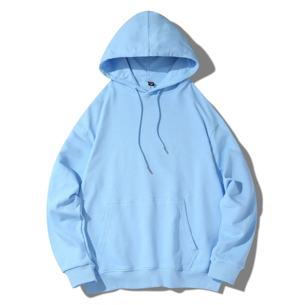 100% Cotton 350gsm Knit Pullover Hoodie