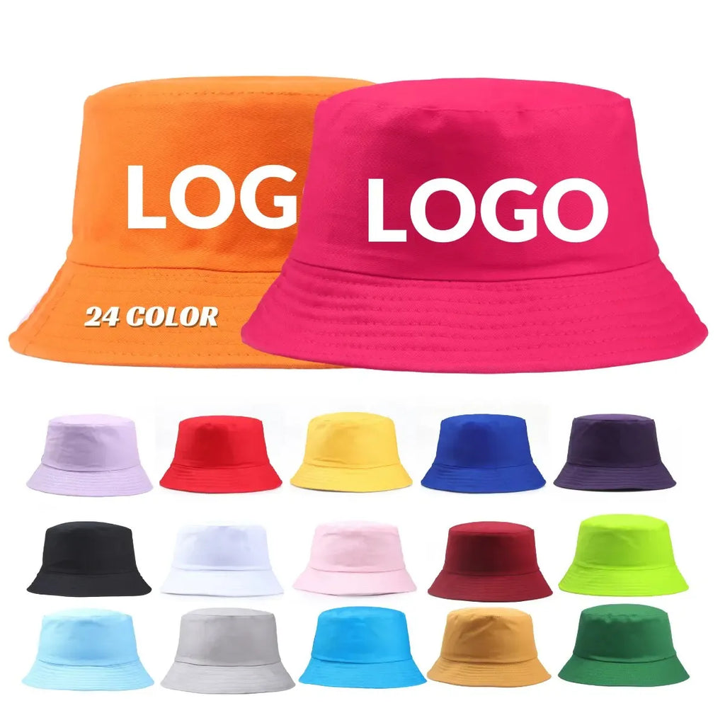Cotton Custom Embroidery Print Fisherman Basin Bucket Hat | High Quality Adult Fishing Caps