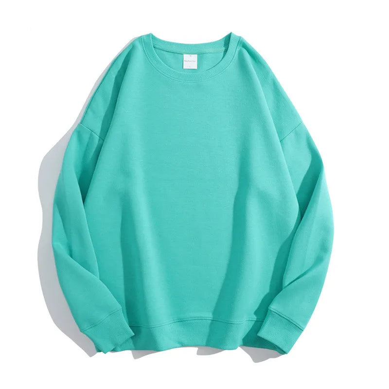 300Gsm Cotton Fabric Custom Embroidery Pullover | Wholesale Oversized Crew Neck Sweatshirts