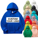 Custom 500gsm Cotton Bamboo Pullover Hoodie Puff Print Embroidery