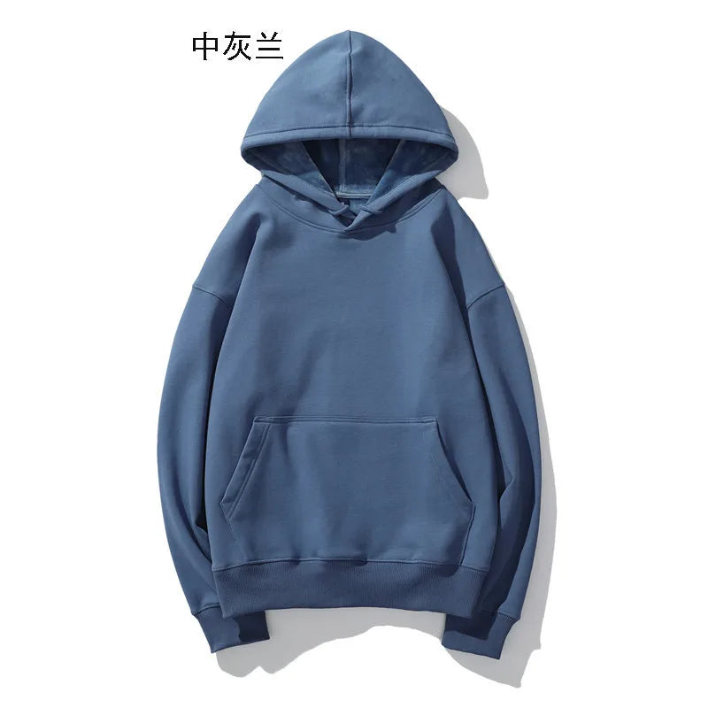 Heavyweight Cotton Brushed Knit Pullover Hoodie