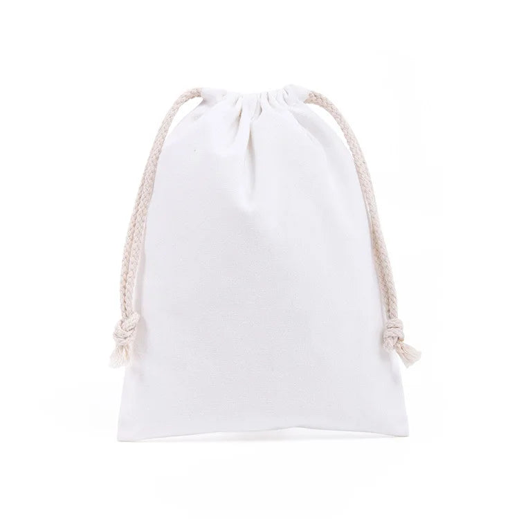 Cotton Canvas Value Drawstring Pouches