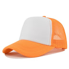 Custom Curved Brim 5 Panel Foam Trucker Cap | 100% Polyester Breathable Unisex Hat | Bulk OEM Wholesale