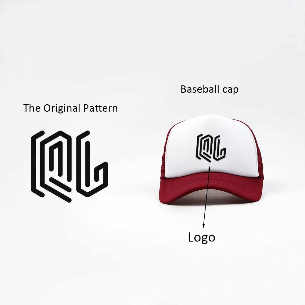 Polyester Cotton Mesh Machine Embroidery 5 Panel Trucker Cap
