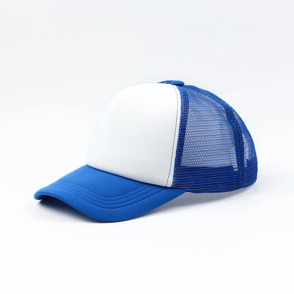 Polyester Cotton Mesh Machine Embroidery 5 Panel Trucker Cap