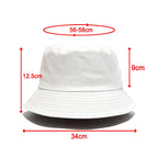 100% Cotton Canvas Embroidered Logo Fisherman Cap | Wholesale Adults Bucket Hats