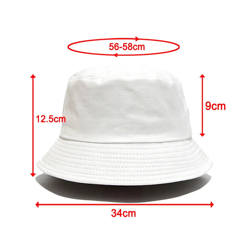 100% Cotton Canvas Embroidered Logo Fisherman Cap | Wholesale Adults Bucket Hats