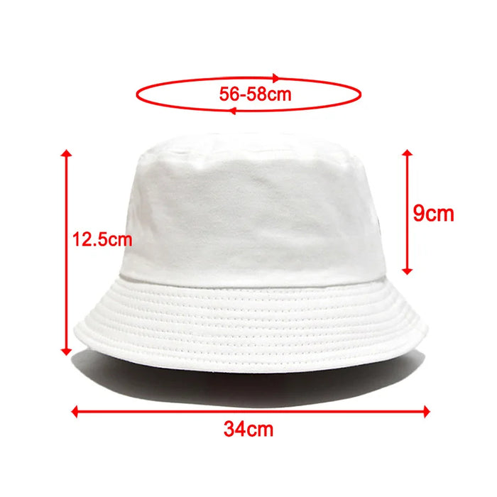100% Cotton Canvas Embroidered Logo Fisherman Cap | Wholesale Adults Bucket Hats