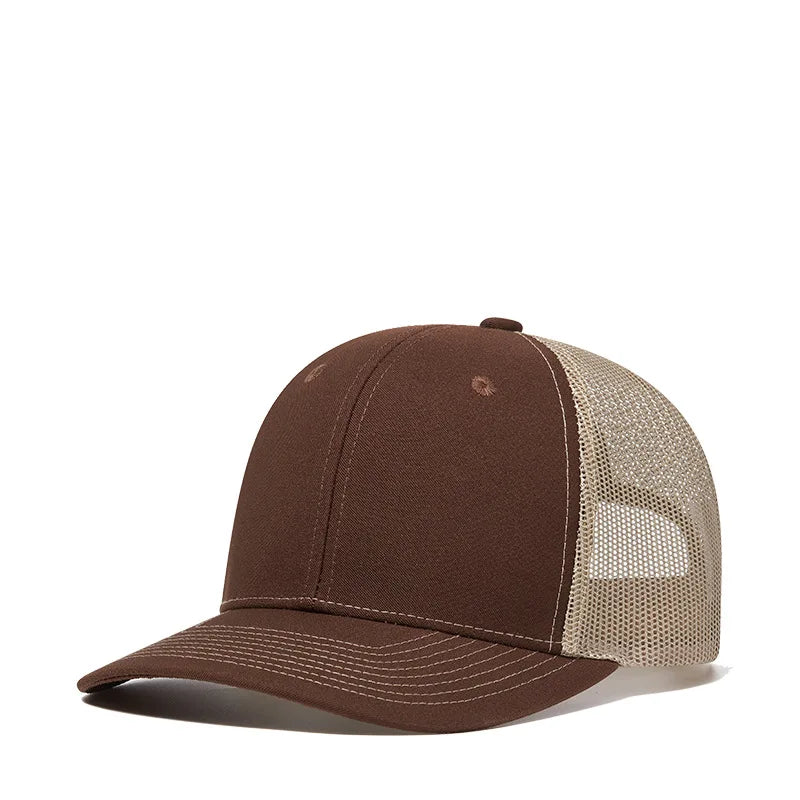 Bulk Cotton Mesh Customized Embroidery Patch Trucker Hats for Custom Gym Apparel
