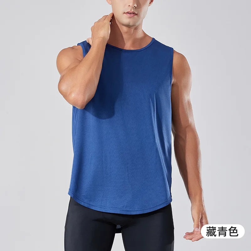 Custom Quick Sleeveless Training Top | Men's 100 Polyester Dry Workout Tank
