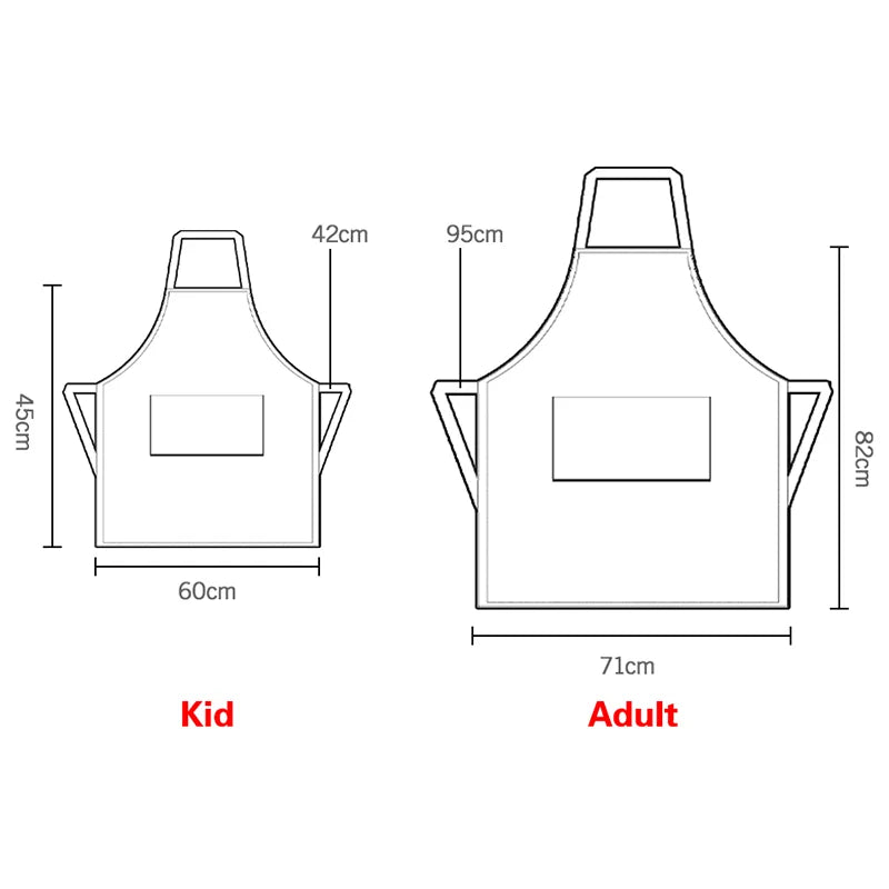 Custom Logo Waterproof Poly Cotton Canvas Work Apron Utility Uniform