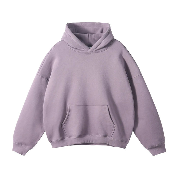 350gsm Polyester Cotton Screen Printing Drop Shoulder Pullover | Wholesale Custom Hoodies