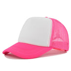Custom Curved Brim 5 Panel Foam Trucker Cap | 100% Polyester Breathable Unisex Hat | Bulk OEM Wholesale