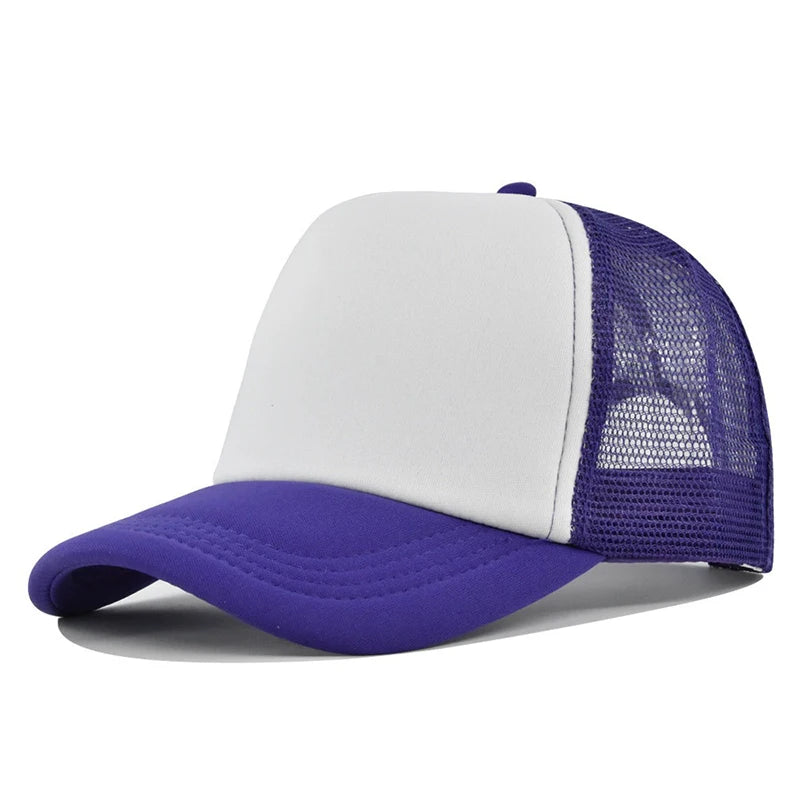 Custom Curved Brim 5 Panel Foam Trucker Cap | 100% Polyester Breathable Unisex Hat | Bulk OEM Wholesale