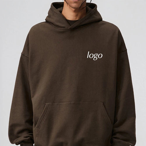 Heavyweight Cotton Brushed Knit Pullover Hoodie