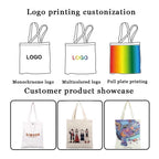 Heavyweight Cotton Canvas Reinforced Stitching Tote Bag