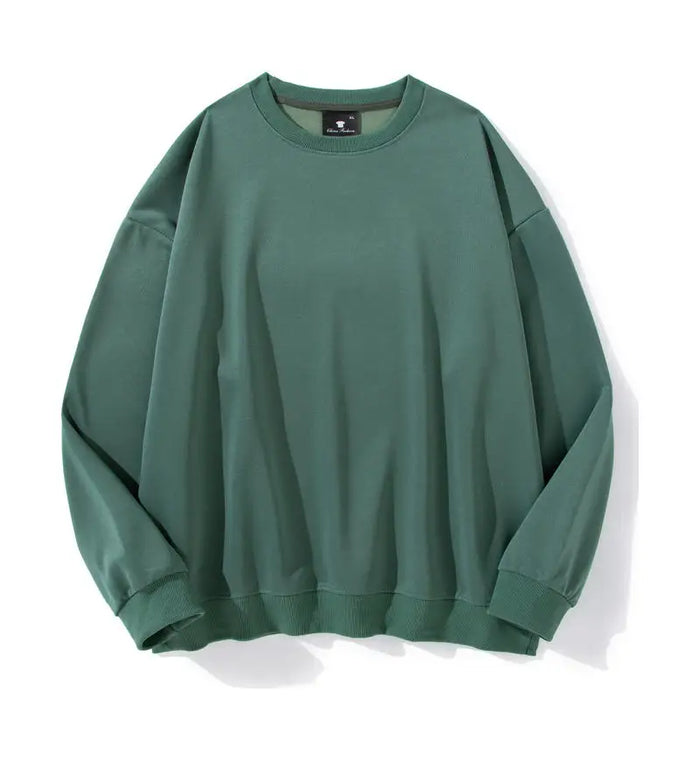 240g 100% Polyester Heat Transfer Logo Sweatshirts Regular Fit Crewneck Pullover