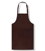 Heavy-Duty Canvas Cross-Back Kitchen Work Apron with Utility Pockets