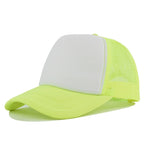 Custom Curved Brim 5 Panel Foam Trucker Cap | 100% Polyester Breathable Unisex Hat | Bulk OEM Wholesale