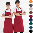 Polyester-Cotton Canvas Reinforced-Stitch Multi-Pocket Boutique Apron
