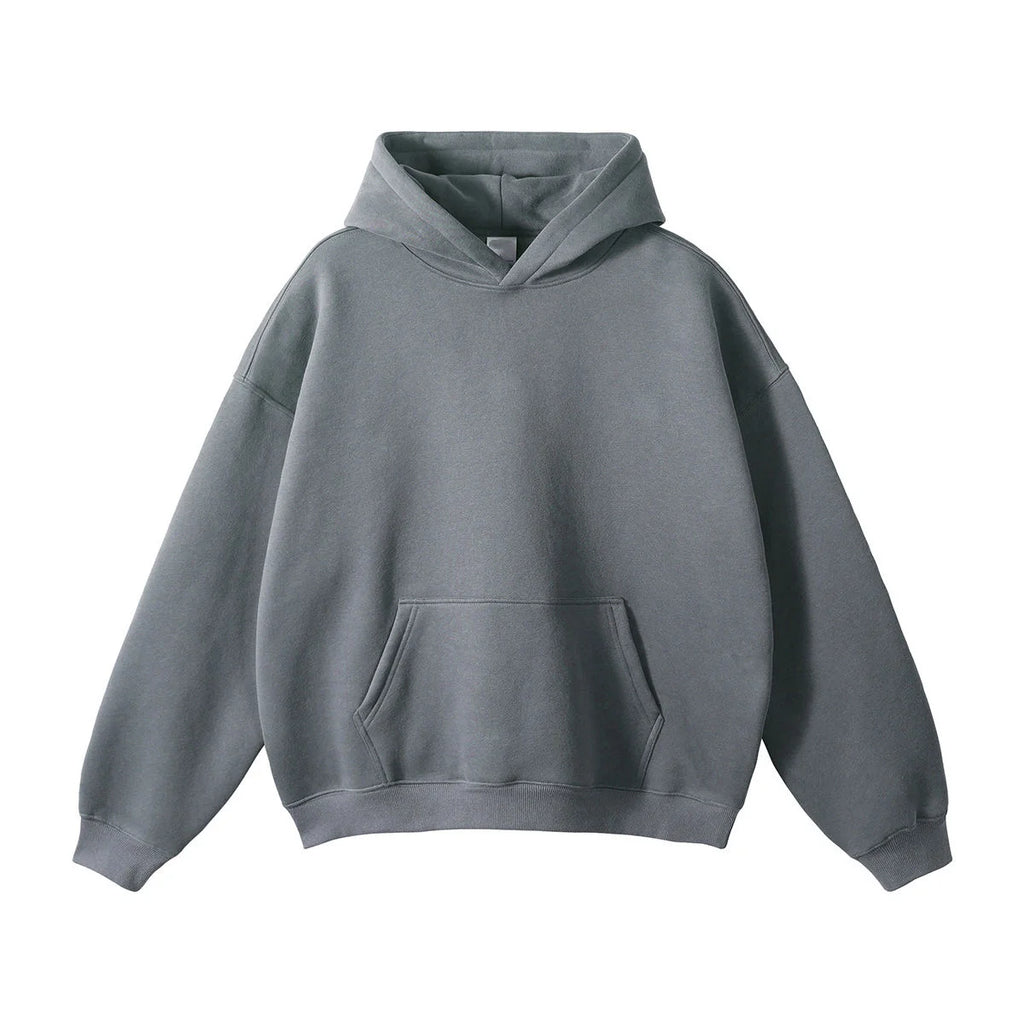 Heavyweight 350gsm Cotton Polyester Pullover Sweatshirt High Fit Blank Blanks