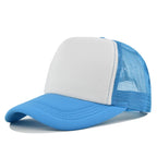 Custom Curved Brim 5 Panel Foam Trucker Cap | 100% Polyester Breathable Unisex Hat | Bulk OEM Wholesale