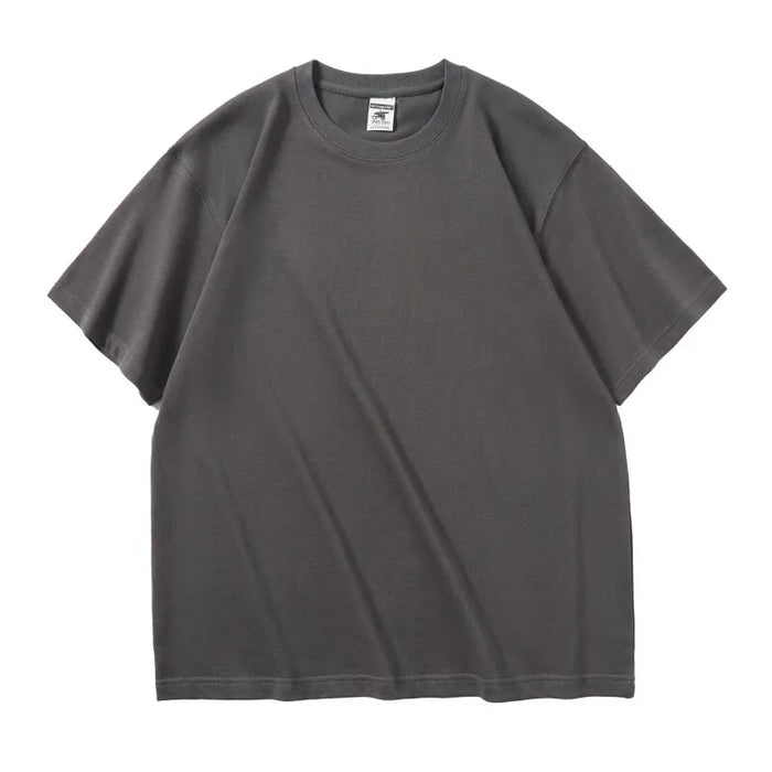 350gsm Sense Heavy Cotton Embossed T Shirts with Custom Embossing Logo for Men