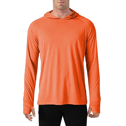 145g Knitted 100% Polyester Long Sleeve Fishing Shirt Men Rash Guard