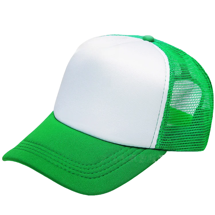 100 Polyester Oxford Five Panel Sublimation Blank Foam Trucker Hat | Wholesale Plain Mesh Caps