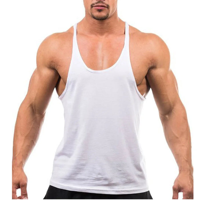 180 Grams Spandex Cotton Knitted Embroidery Tank Top | Custom Gym Bodybuilding Sports Singlet