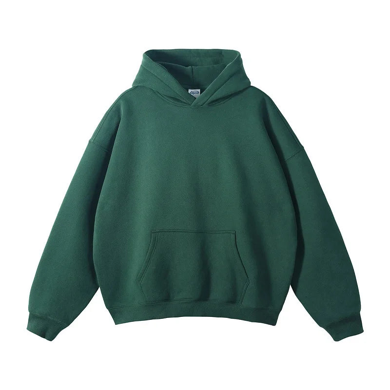 Heavyweight 350gsm Cotton Polyester Pullover Sweatshirt High Fit Blank Blanks