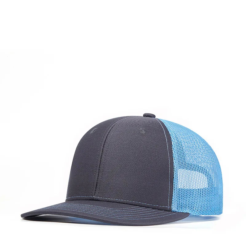 Bulk Cotton Mesh Customized Embroidery Patch Trucker Hats for Custom Gym Apparel