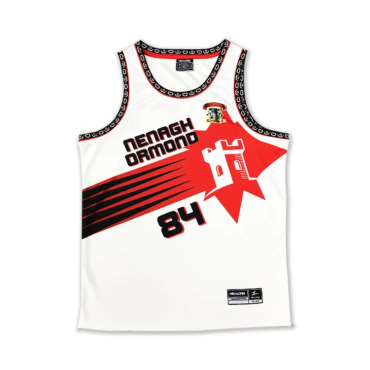 Polyester Mesh Knit Retro Basketball Jersey