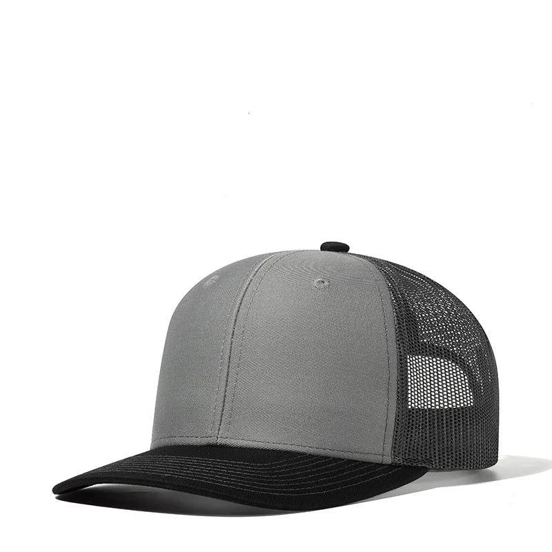 Bulk Cotton Mesh Customized Embroidery Patch Trucker Hats for Custom Gym Apparel
