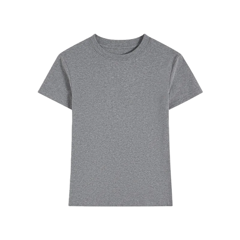 220GSM Cotton 3D Embossed Slim Fit Women Summer T Shirt | Wholesale High Logo Custom T