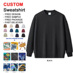 350g 100% Cotton 3D Embossed Sweatshirt | Custom Streetwear Logo Embroidered Crewneck