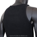 Polyester Cotton Waffle Knit Muscle Singlet | OEM Men Tank Top