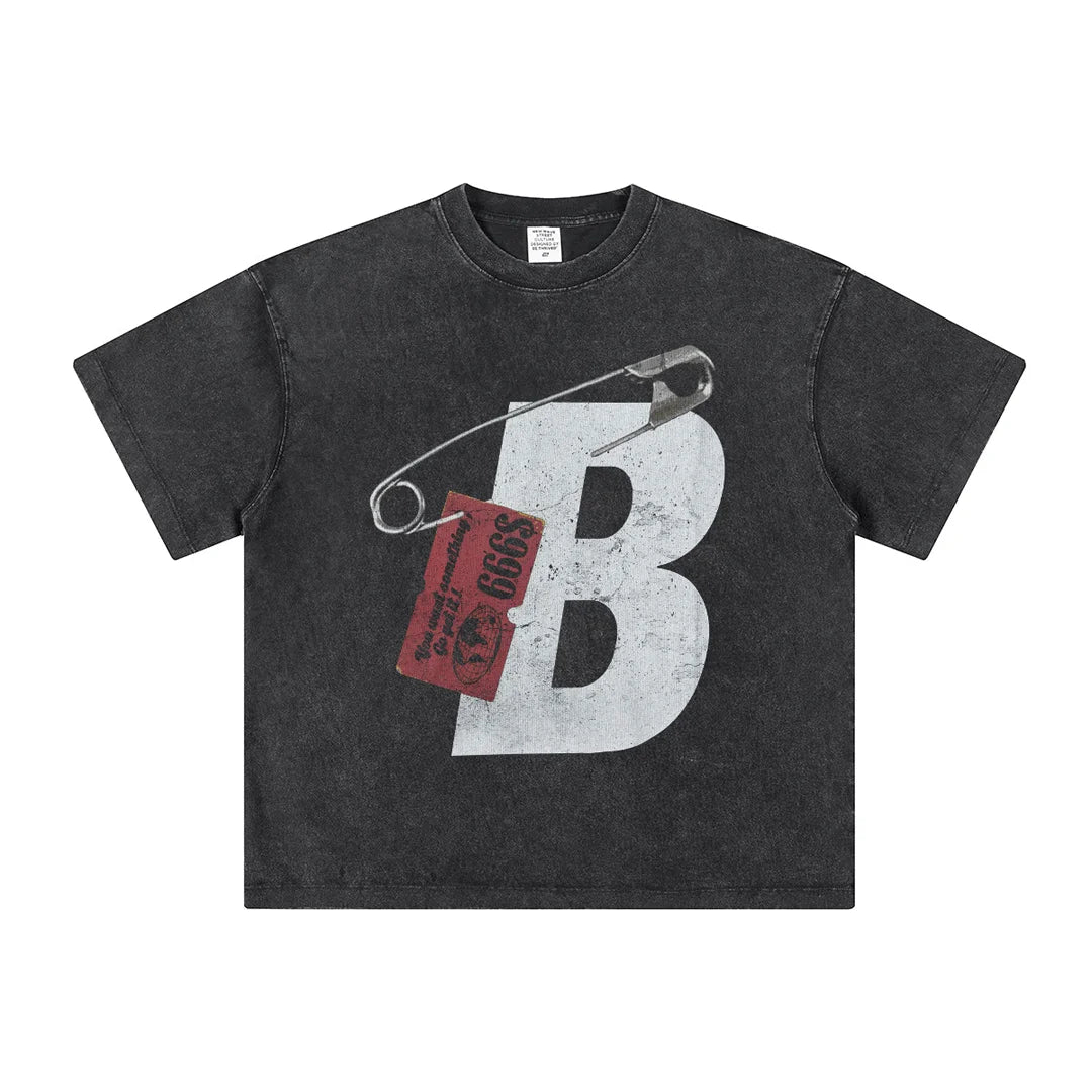 240GSM Blank Oversized Short Sleeve T-Shirt | Wholesale Custom Logo Men's Streetwear