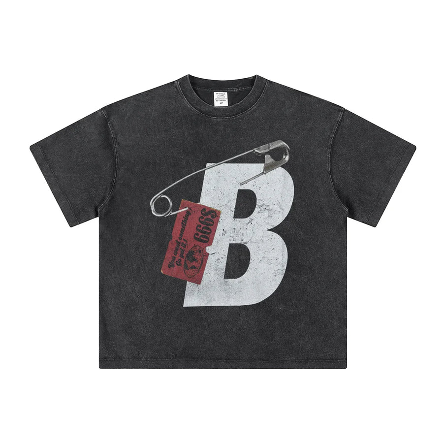 240GSM Blank Oversized Short Sleeve T-Shirt | Wholesale Custom Logo Men's Streetwear