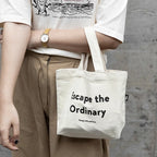 Recycled Cotton Plain Woven Foldable Tote Bag