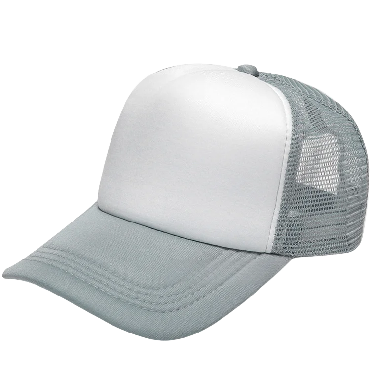 100 Polyester Oxford Five Panel Sublimation Blank Foam Trucker Hat | Wholesale Plain Mesh Caps